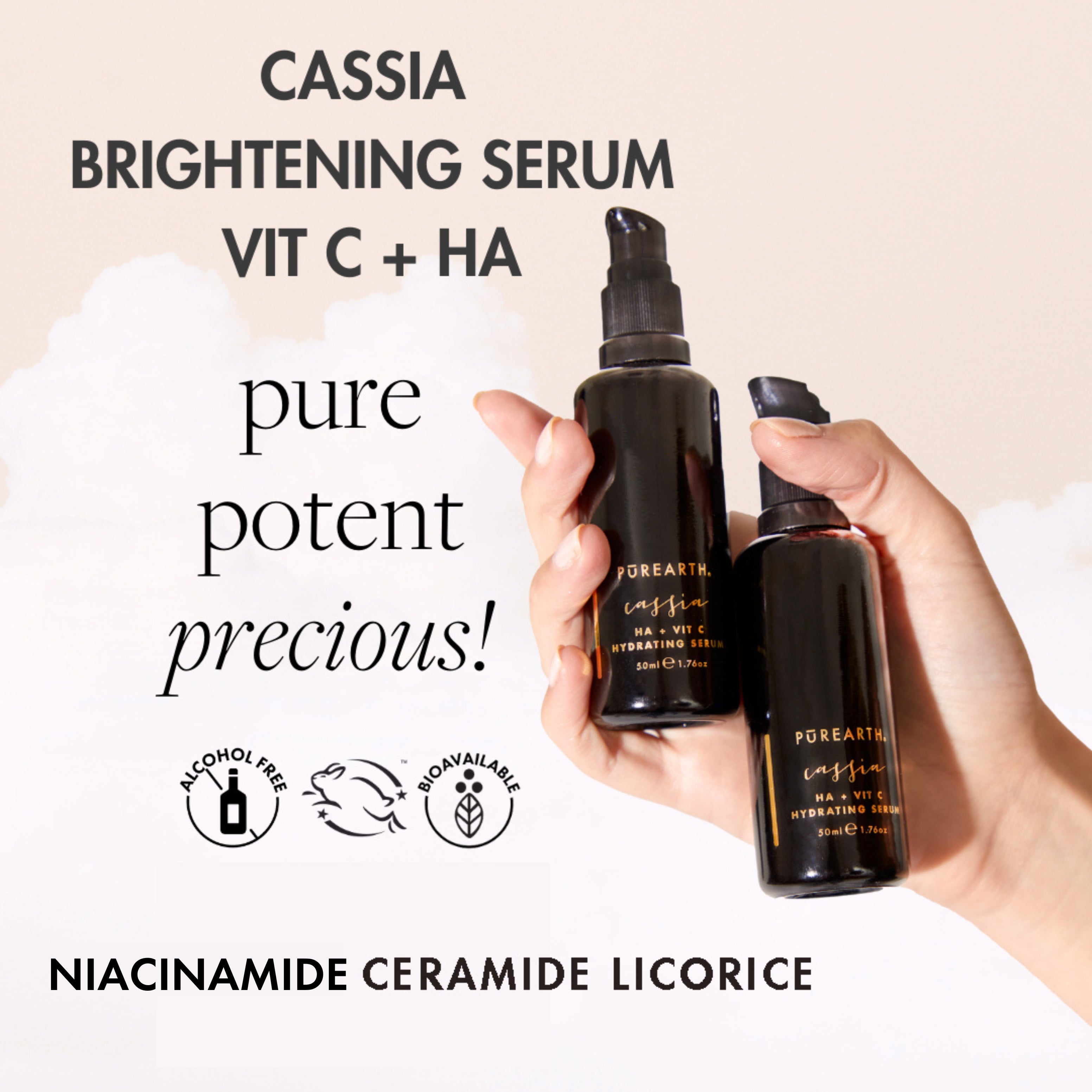 Cassia Brightening Serum Vit C + HA