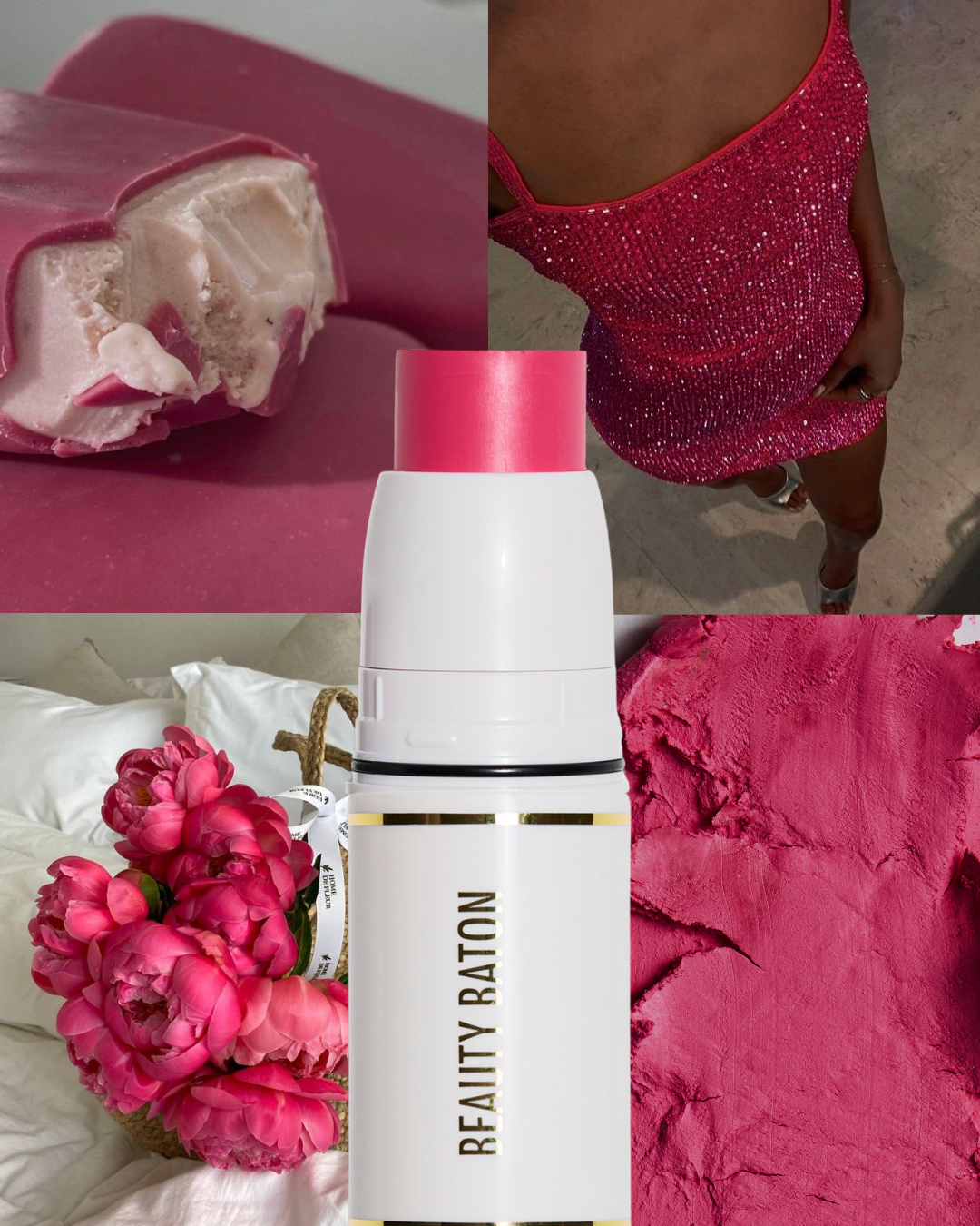 Baton add-on: Paradise Pink 4 in 1 Lip and Cheek Stain